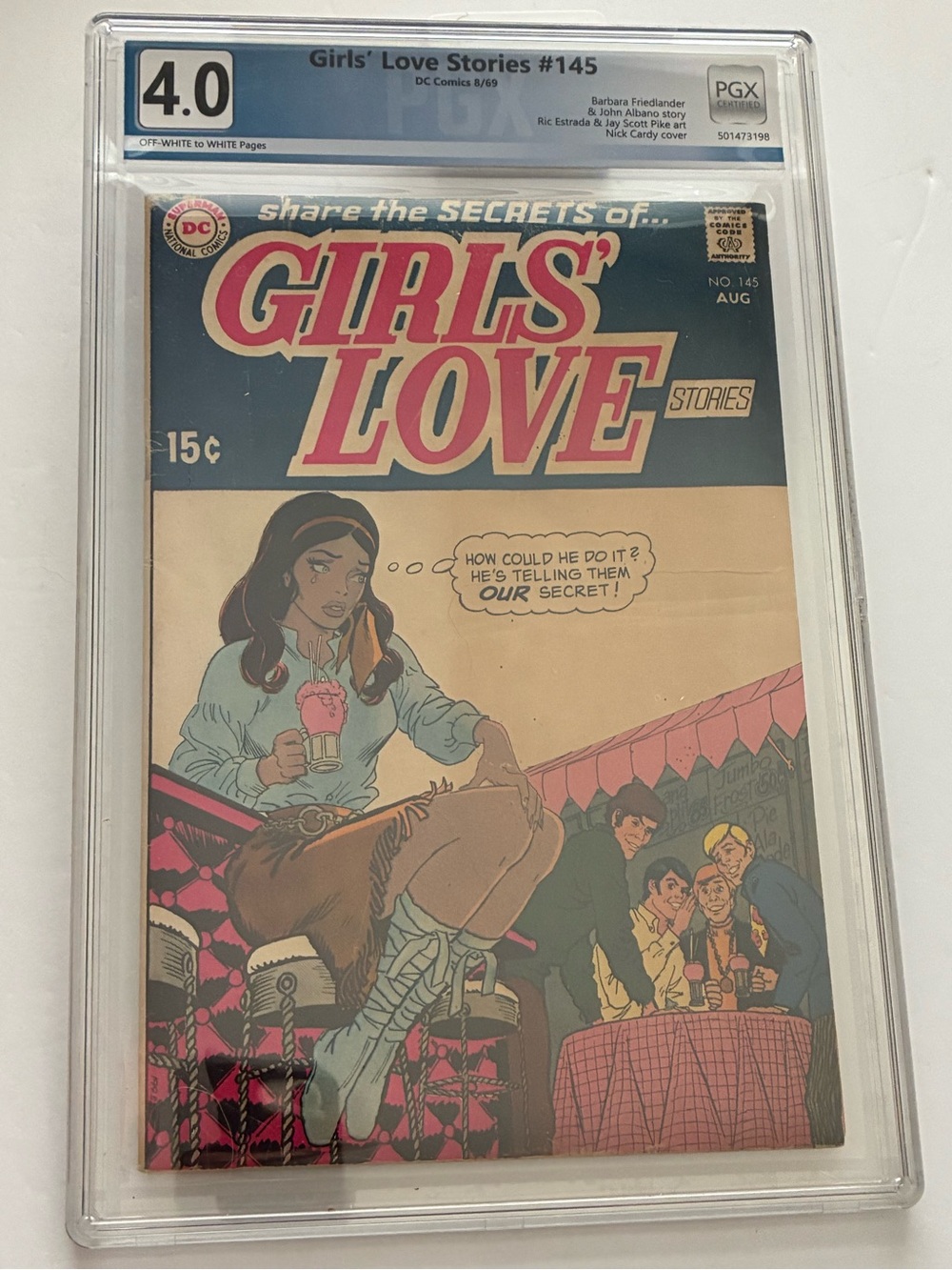 DC Girls' Love Stories #145 Comic Book PGX Graded 4.0 Bronze Age Romance